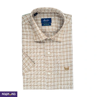 Signature Men S Casual Check Short Sleeve Shirt  Online for none