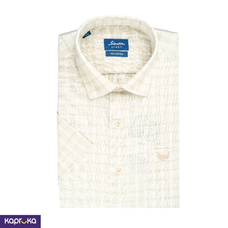 Signature Men S Casual Check Short Sleeve Shirt  Online for none