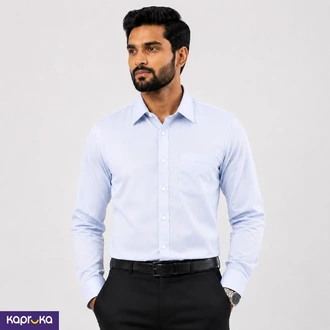 Signature Men S Formal Light Blue Long Sleeve Shirt  Online for none