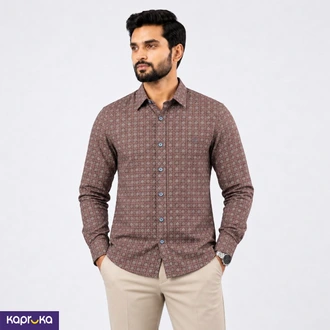 Signature Men S Casual Slim Fit Printed Long Sleeve Shirt Buy Signature Online for CLOTHING