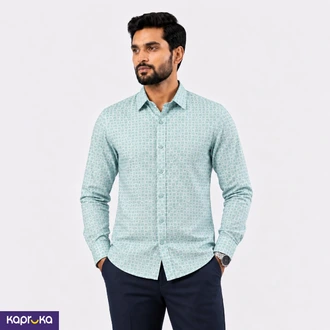 Signature Men S Casual Slim Fit Printed Long Sleeve Shirt Buy Signature Online for CLOTHING