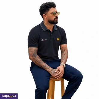Signature Mens Lion Logo Polo T Shirt Buy Signature Online for CLOTHING