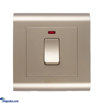 Kevilton Modular Series Gold 20a Double Pole Switch With Neon  Online for none