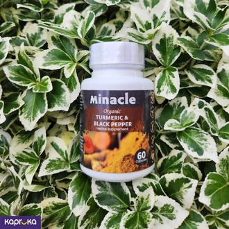 Organic Turmeric n Black Pepper Capsules 60s - Minacle Sri Lanka  Online for none