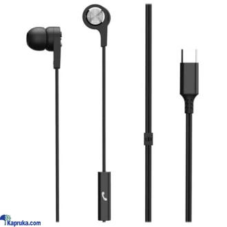 Earbud Matte Black Type C Plug Heavy Bass  Online for none