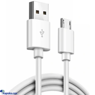 Micro Usb Charging And Data Transmit White Cable  Online for none