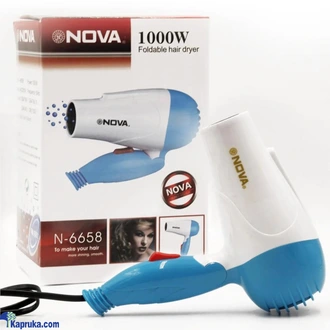 Nova Foldable Hair Dryer NV1290 Blue Buy Online Electronics and Appliances Online for specialGifts