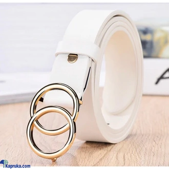 Double Ring Metal Buckle Adjustable Belt For Women Girl Buy Fashion | Handbags | Shoes | Wallets and More at Kapruka Online for specialGifts