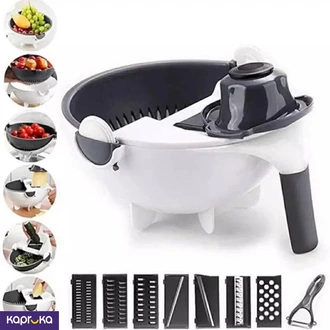 9 In 1 Magic Rotate Vegetable Fruit Cutter With Drain Basket Buy Household Gift Items Online for specialGifts