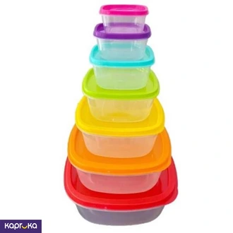 Multicolor 7 Pcs Square Shape Storage Container Basket Set  Online for none