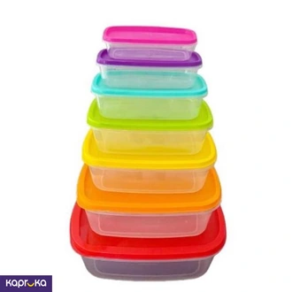 Multicolor 7 Pcs Square Shape Ii Storage Container Basket Set  Online for none