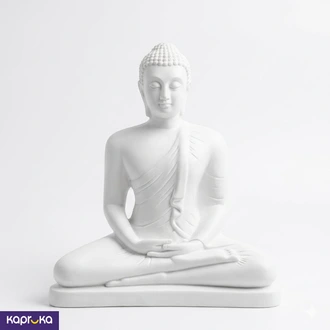 Dhayana Mudra White Buddha Statue 6 Inch  Online for none