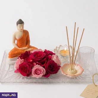 Sacred Lotus Buddha Prayer Gift Set For Amma Buy pirikara Online for specialGifts