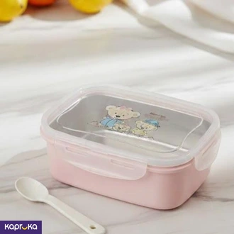 Kids School Stainless Steel Lunch Box For Girl Pink  Online for none