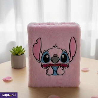 Stitch Pink Fluffy Note Book For Stitch Lover  Online for none