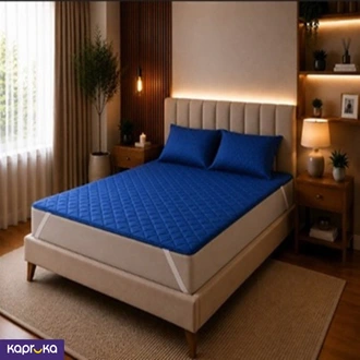 Mattress Protector Super Single Blue  Online for none