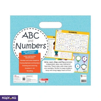 Abc And Numbers Write And Wipe Activity Mats 4  Online for none