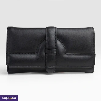 Genuine Leather Ladies Luxe Buckle Wallet  Online for none
