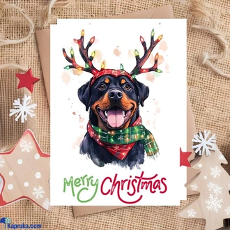 Merry Christmas Greeting Card For A Dog Lover  Online for none