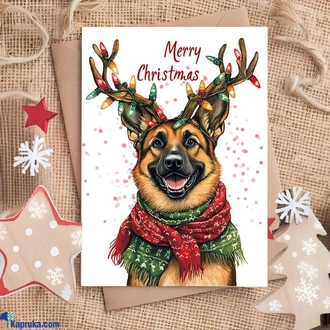 Merry Christmas Greeting Card For A Dog Lover  Online for none