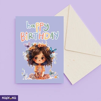 Happy Bday Greeting Card For A Girl  Online for none