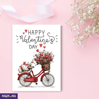 Happy Romance S Day Mini Greeting Card  Online for none