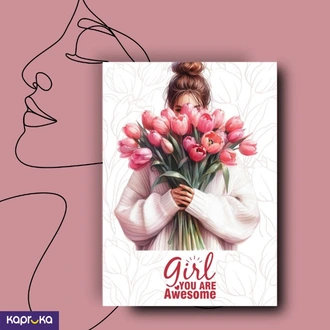 Girl You Are Awesome Greeting Card Buy Greeting Cards Online for specialGifts