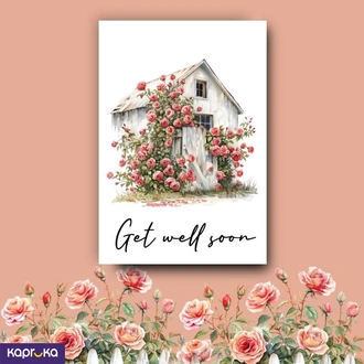 Rose Cottage Wishes  Get Well Soon Card Buy Greeting Cards Online for specialGifts