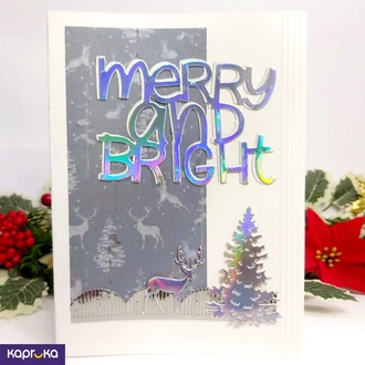 Merry And Bright Christmas Greeting Card  Online for none