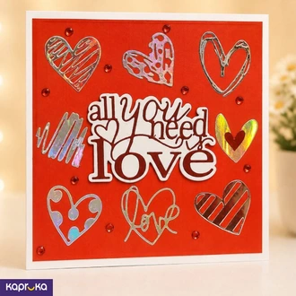 All You Need Is Love 3D Greeting Card Sri Lanka  Online for none