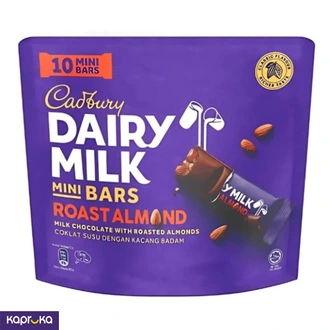 Cadbury Dairy Milk Roast Almond Mini Bars 10 Pack 115g  Online for none