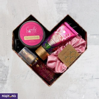 Pink Glow And Bloom Gift Box Buy UniqueTreats Online for GIFTSET