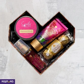Pink Sweet And Bloom Gift Box Buy UniqueTreats Online for GIFTSET