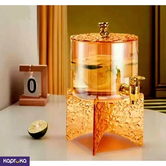 Golden Glass Juice Dispenser  Online for none