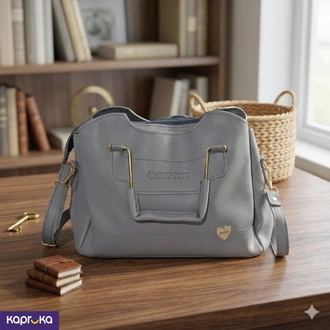 Elegant Slate Gray Handbag  Online for none