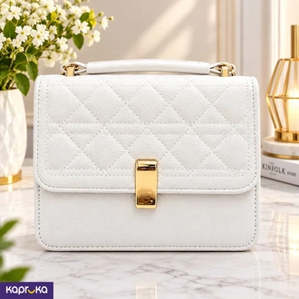 Stylish Luxe Handbag White  Online for none
