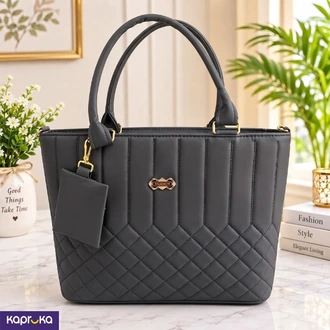 Elegant Charcoal Gray Handbag With Coin Purse  Online for none