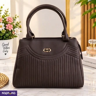 Classic Style Dark Brown Handbag  Online for none