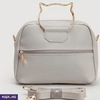 Elegant  Cat Handle  Handbag Gray Buy Fashion | Handbags | Shoes | Wallets and More at Kapruka Online for specialGifts