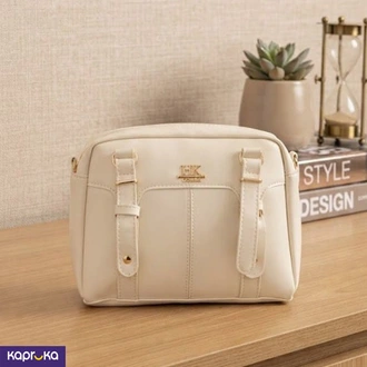 Stylish Chic Cream Faux Leather Handbag Buy Fashion | Handbags | Shoes | Wallets and More at Kapruka Online for specialGifts