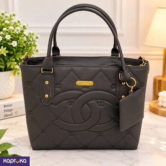 Elegant Quilted Handbag With Coin Purse Gray Buy Fashion | Handbags | Shoes | Wallets and More at Kapruka Online for specialGifts