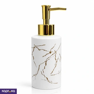 Luxury Round Ceramic Soap Dispenser 350ml - Gold Vein  Online for none