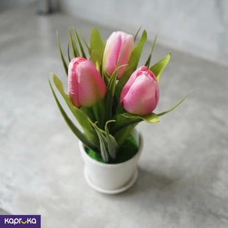 Artificial Pink Tulip Potted Plant Buy Household Gift Items Online for specialGifts