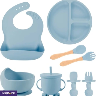 Silicon 8pcs Feeding Set Bpa Free  Online for none