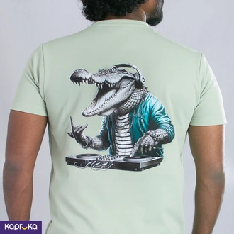 Croco Dj Crew Neck T Shirt  Online for none
