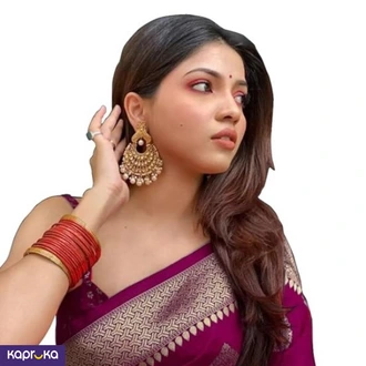 Sugathari Womens Banarasi Saree Pure Kanjivaram Silk Saree Wine Color Buy Clothing and Fashion Online for specialGifts