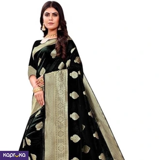 Sugathari Womens Banarasi Saree Pure Kanjivaram Silk Saree Black Color Buy Clothing and Fashion Online for specialGifts