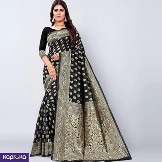 C J Enterprise Womens Pure Silk Kanjivaram Saree Banarasi Design Sarees With Blouse Piece Buy Clothing and Fashion Online for specialGifts