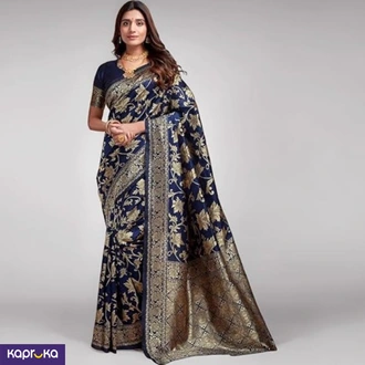 Sugathari Womens Pure Kanjivaram Silk Saree Banarasi Silk Saree With Blouse Piece Buy Clothing and Fashion Online for specialGifts