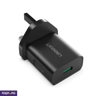 UGREEN USB 18W Fast Charging Power Adapter With QC 3 0 UK Black  Online for none